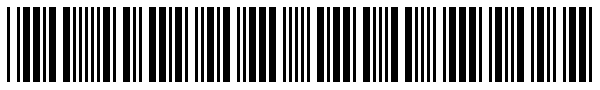 Code 39 barcode sample.